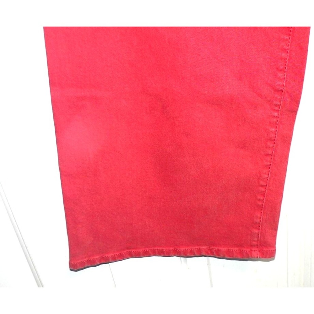 Universal Thread Women's High Rise Sailor Wide Leg Ankle Jeans in Red Size 8 - Picture 6 of 10